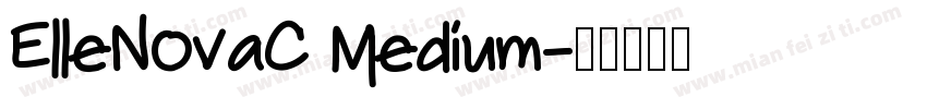 ElleNovaC Medium字体转换